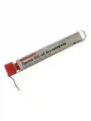 Припой REXANT (09-3092) БЕЗ КАНИФОЛИ ПОС-40 , 10 Г, 1.0 ММ, (ОЛОВО 40%, СВИНЕЦ 60%), КОЛБА