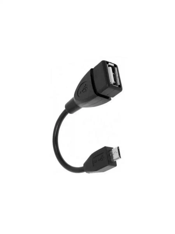 Кабель usb micro / mini REXANT (18-1182)  OTG MICRO USB НА USB ШНУР 0.15 М, ЧЕРНЫЙ
