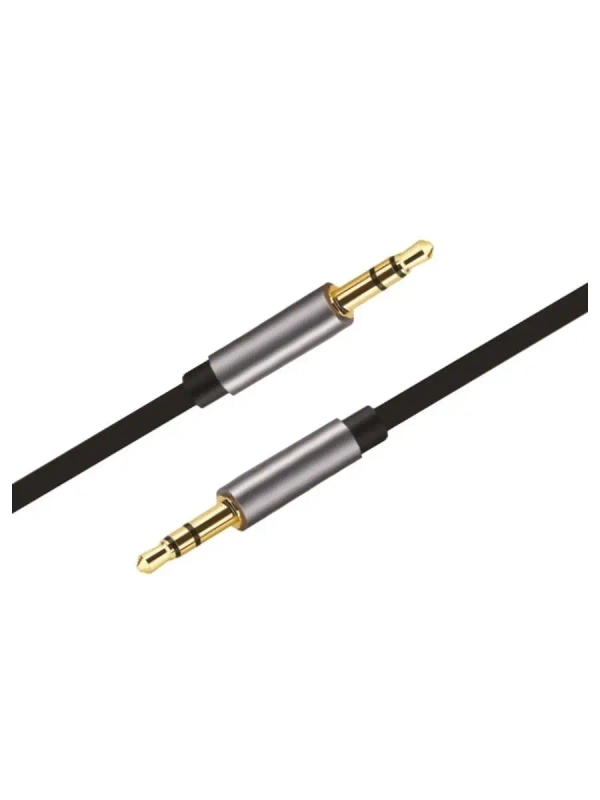 Кабель AUX Jack 3,5mm EXPLOYD EX-K-476 1M SONDER круглый черный