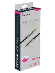 Кабель AUX Jack 3,5mm EXPLOYD EX-K-476 1M SONDER круглый черный