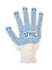 Перчатки рабочие STVOL SWG01 ХБ с ПВХ покрытием, белые, 42 гр., 150 пл., 7,5 класс 5 пар