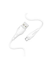 Кабель microUSB BOROFONE (6931474700438) BX18 USB (m)-microUSB (m) 1.0м - белый