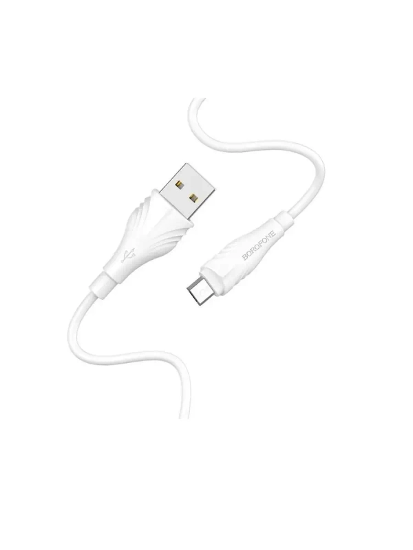 Кабель microUSB BOROFONE (6931474700438) BX18 USB (m)-microUSB (m) 1.0м - белый