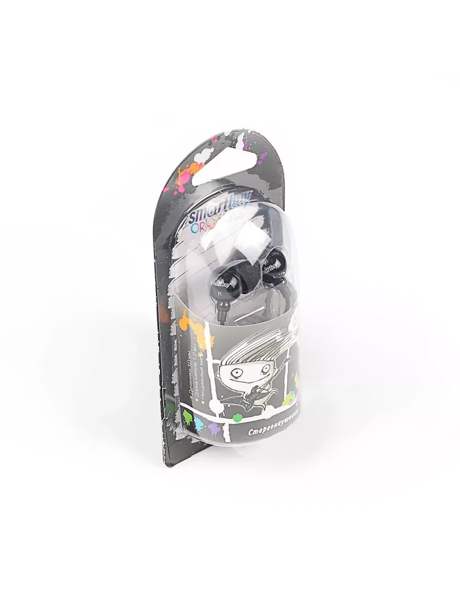 Наушники SMARTBUY (SBE-1100) COLOR TREND черный