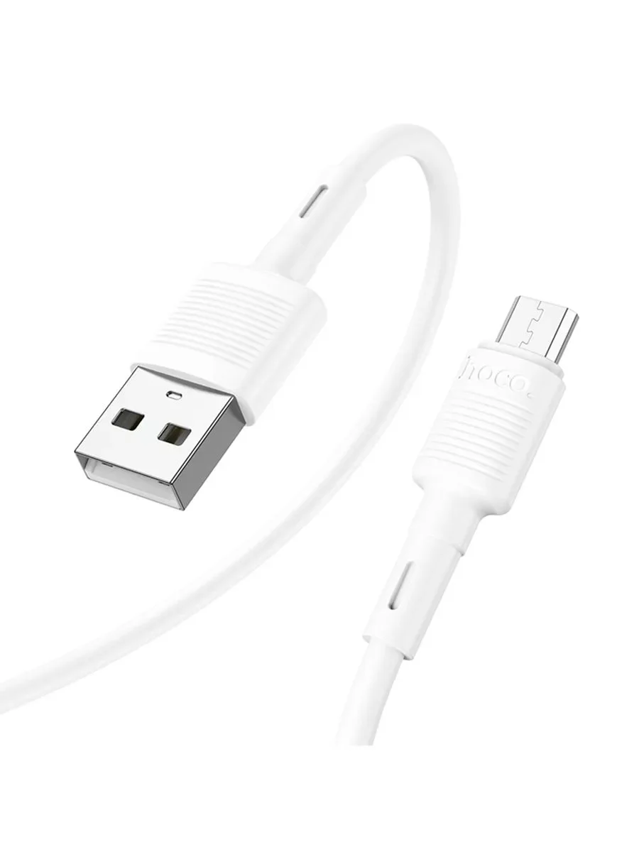 Кабель HOCO (6931474770899) X83 Victory MicroUSB (m) 1m - белый