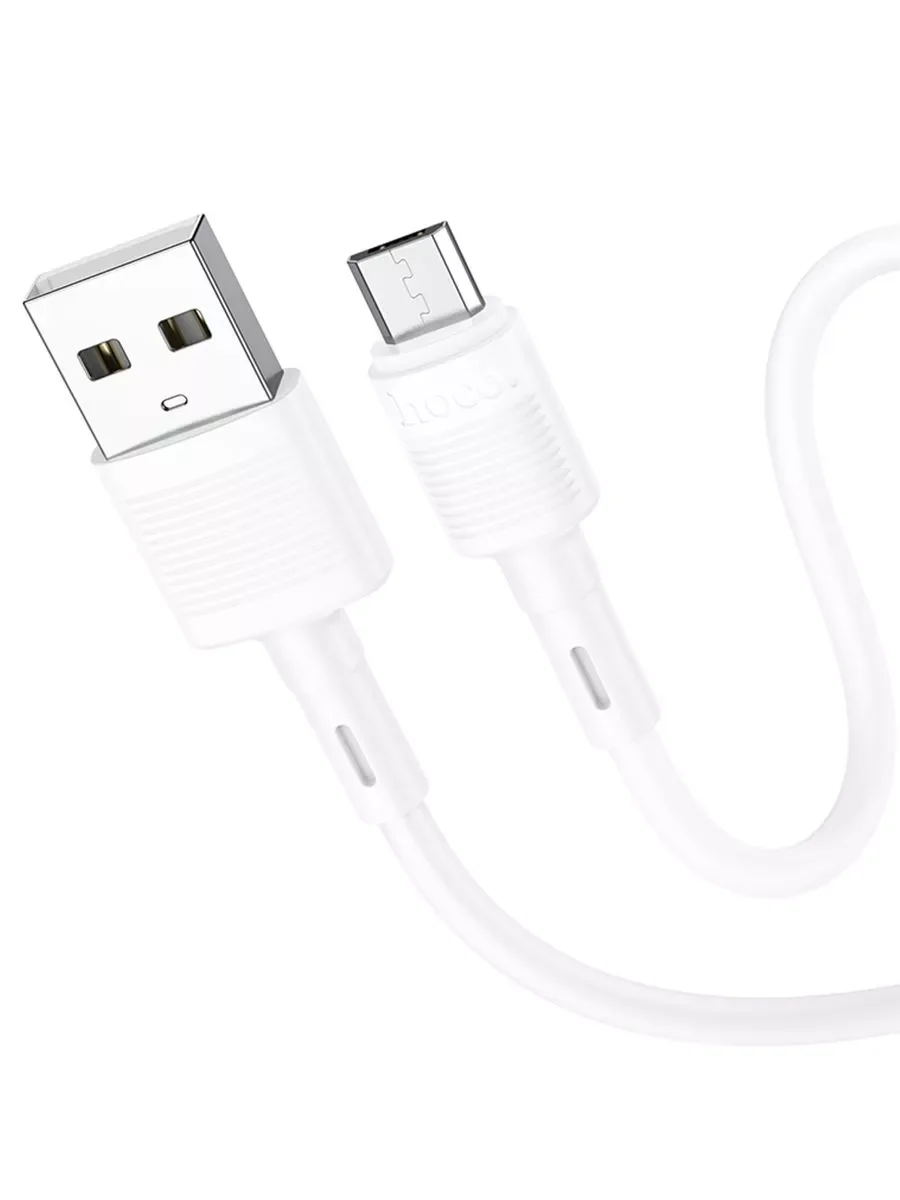 Кабель HOCO (6931474770899) X83 Victory MicroUSB (m) 1m - белый