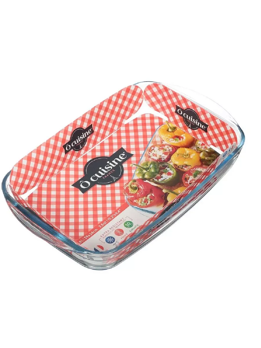 Посуда PYREX 249BC00/1046 Блюдо прямоугольное O CUISINE, 39 х 24 см