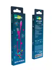 Кабель MORE CHOICE (4627151193113) K16m USB (m)-microUSB (m) 1.0м - фиолетовый