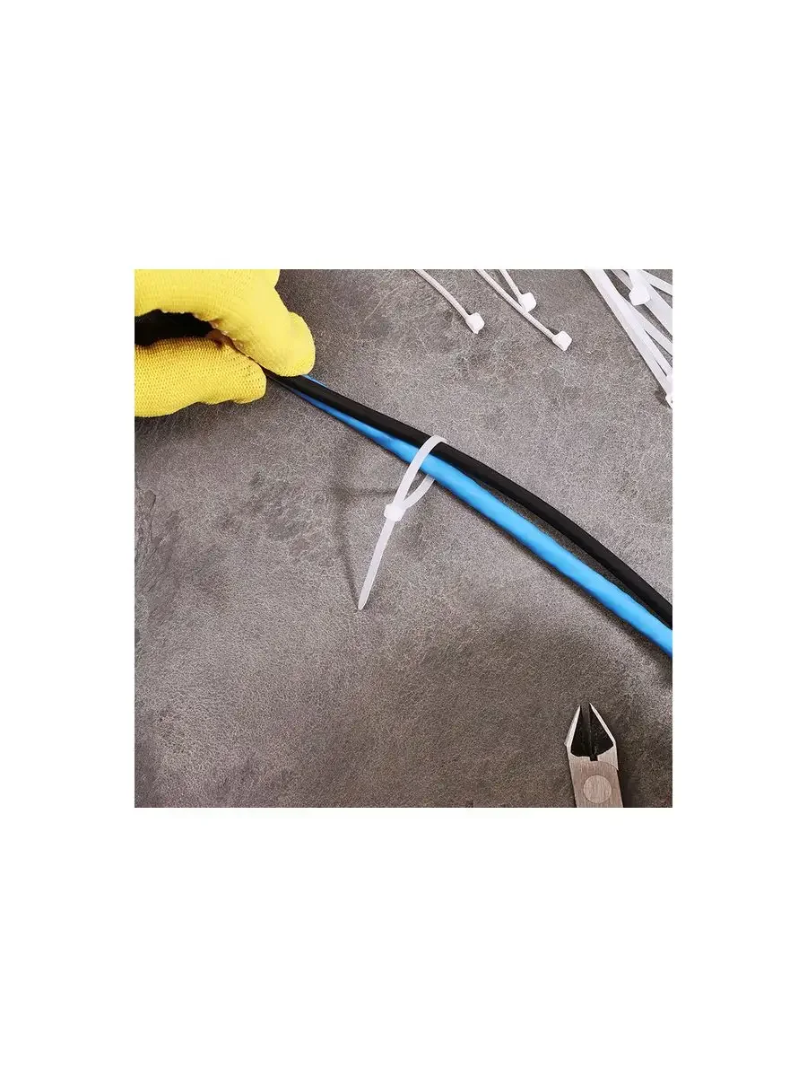 Крепеж REXANT (07-0100) NYLON 100х2.5мм 100шт белый