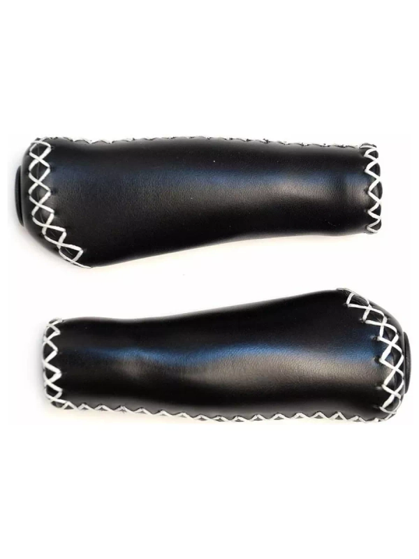 Грипсы JOY KIE MTB HL-GB310 135mm,эргономические, резина/кожзам,черные H000008037