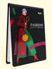 Вишнёвый блокнот для зарисовок 40 листов на гребне. MyArt Fashion скетчбук 174х225 мм. Проф-Пресс