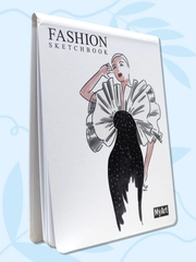 Блокнот для зарисовок 40 листов на гребне. MyArt Fashion скетчбук 174х225 мм. Проф-Пресс