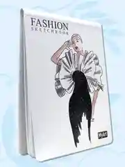 Белый блокнот для зарисовок 40 листов на гребне. MyArt Fashion скетчбук 174х225 мм. Проф-Пресс