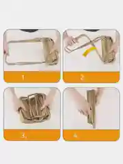 Бежевый табуретка складная, алюминиевая, туристическая