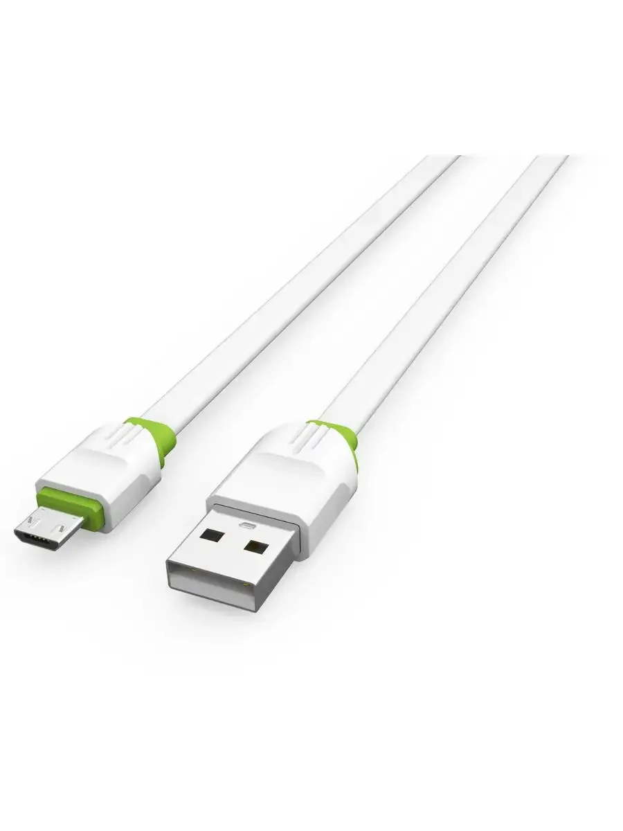 Кабель LDNIO (LD_B4506) LS34/ USB кабель Micro/ 1m/ 2.4A/ медь: 86 жил/ белый