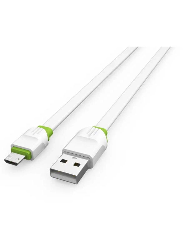 Кабель LDNIO (LD_B4506) LS34/ USB кабель Micro/ 1m/ 2.4A/ медь: 86 жил/ белый