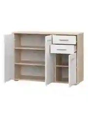 Комод НК-МЕБЕЛЬ FUN комод КД-3 Дуб Сонома/Белый 71336957, 1 кор