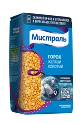 Горох МИСТРАЛЬ Желтый, колотый, 900 г