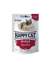 Паучи Happy Cat для стерилизованных кошек "Кролик кусочки" в соусе, 0,085 кг, 24шт