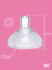 Голубой сменные силиконовые соски для  бутылочек ROXY-KIDS, 2 шт