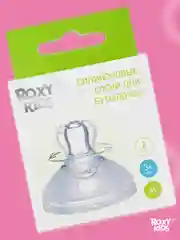 Голубой сменные силиконовые соски для  бутылочек ROXY-KIDS, 2 шт