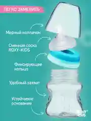 Аметистовый сменные силиконовые соски для  бутылочек ROXY-KIDS, 2 шт