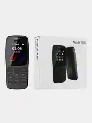 Черный мобильный кнопочный телефон Nokia 106 Dual Sim
