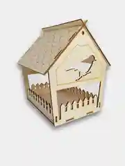 Кормушка для птиц деревянная, "Снегирь, 13 х 16 х 20 см