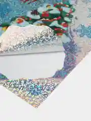 Небесно-голубой наклейки новогодние, интерьерные " С новым 2025 годом!, 2 размера