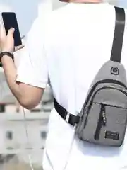 Сумка мужская через плечо с USB