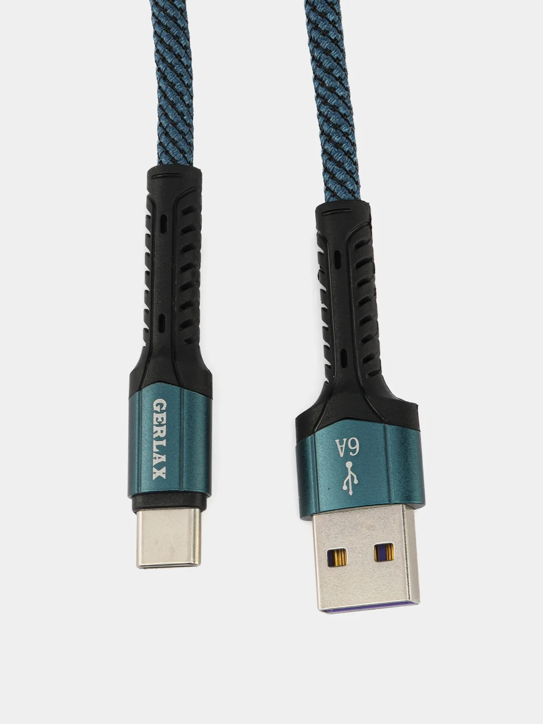 Зарядный кабель 2 метра Type-c для телефона шнур нейлоновый usb 6А длина 1 и 2 метра