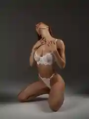 Белый комплект нижнего женского белья, кружевной