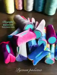 Розовый локсы бархатные бигуди для кудрей и локонов люкс классик; дизайн: "Фиалковый рай"