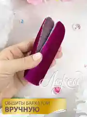 Розовый локсы бархатные бигуди для кудрей и локонов люкс классик; дизайн: "Фиалковый рай"