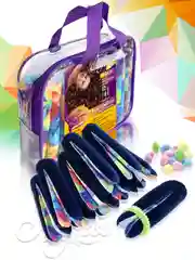 Разноцветный локсы бархатные бигуди для кудрей, локонов, люкс макси для длинных волос и объёма