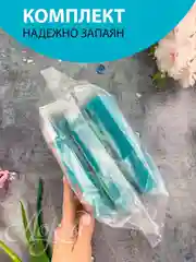 Зеленый мягкие бигуди для волос. Комплект из разных диаметров