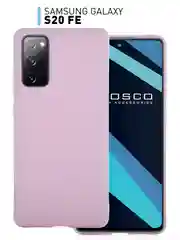 Фиолетовый чехол для Samsung Galaxy S20 FE силиконовый ROSCO матовый тонкий с бортиком- защитой камер