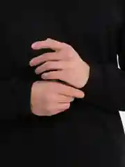 Черный лонгслив мужской, хлопок