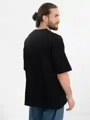 Черный футболка оверсайз "I am this old" унисекс, с принтом, хлопок, Oversize T-Shirt printed