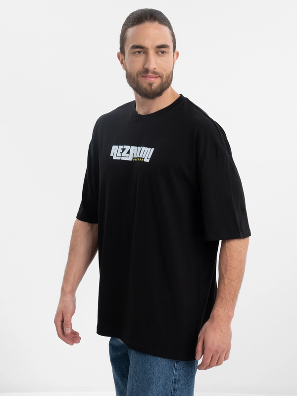 Футболка оверсайз "AEZAKMI" унисекс, с принтом, хлопок, Oversize T-Shirt printed, cotton
