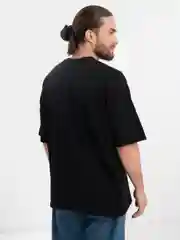 Черный футболка оверсайз "Error 404" унисекс, с принтом, хлопок, Oversize T-Shirt printed, cotton