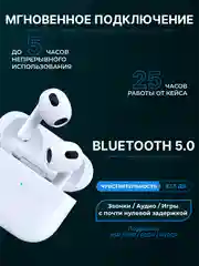 Серебряный наушники беспроводные A.Pods Pro 2, A.Pods 2, 3, TWS J18 для iPhone, Android