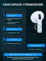 Серебряный наушники беспроводные A.Pods Pro 2, A.Pods 2, 3, TWS J18 для iPhone, Android