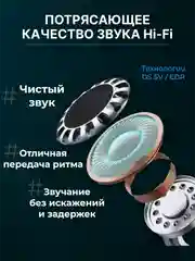 Прозрачный наушники беспроводные A.Pods Pro 2, A.Pods 2, 3, TWS J18 для iPhone, Android