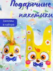 Детские подарочные пакетики упаковка детского подарка в садик, в школу маленькие пакетики