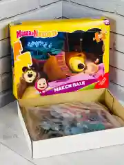 Фигурный макси пазл для малышей Маша и Медведь мультик