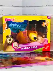 Фигурный макси пазл для малышей Маша и Медведь мультик