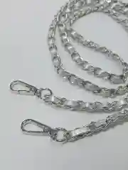 Серебряный цепочка с ремешком для сумок