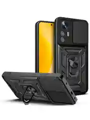 Черный чехол противоударный armors для Xiaomi 12 Lite / Сяоми 12 Лайт с защитой камеры