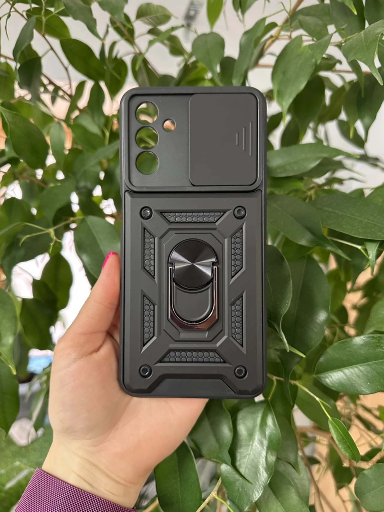 Темно-синий чехол противоударный armors для Samsung A04S / Самсунг А04S с защитой камеры